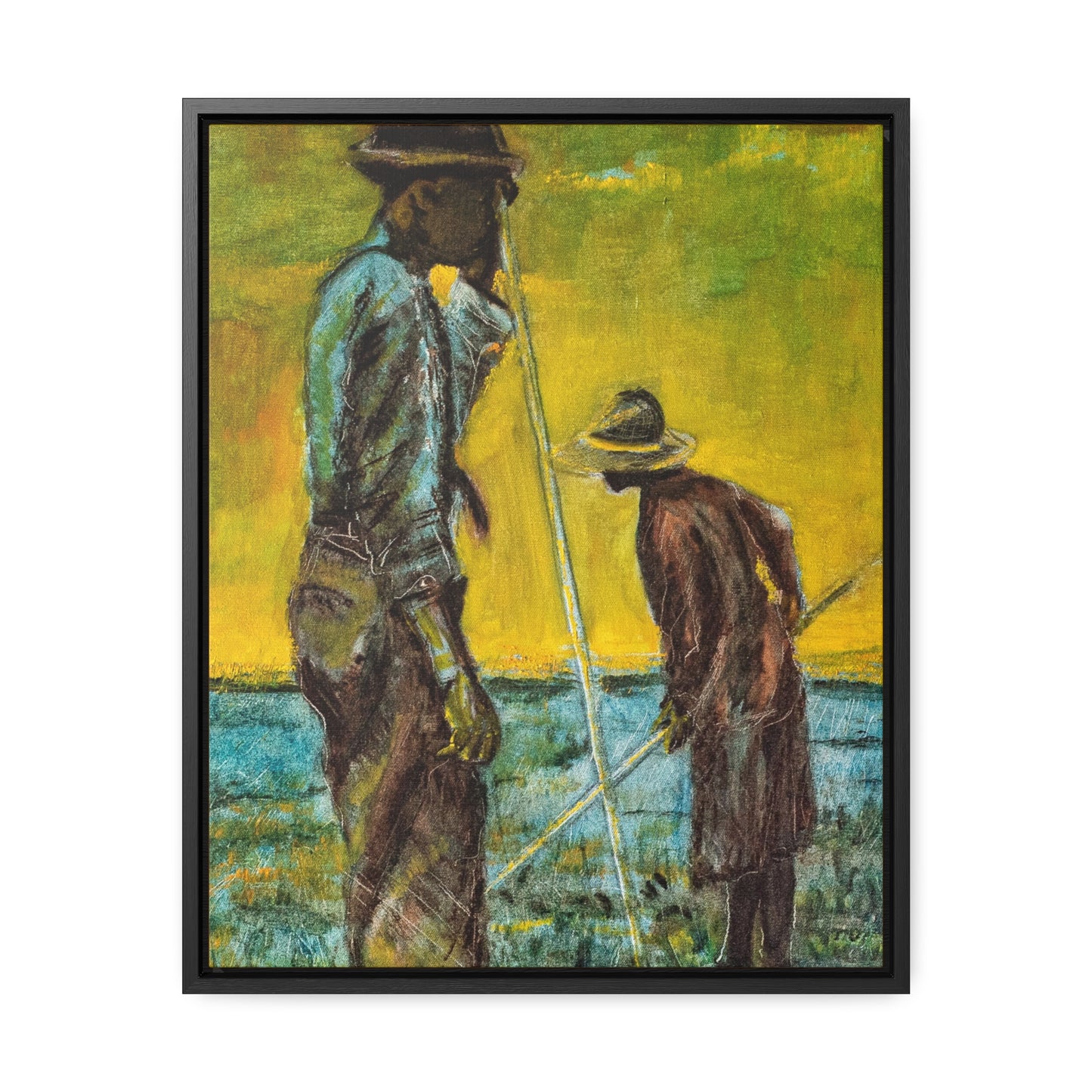Sundown - Framed Canvas Print