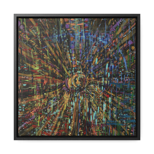 I Love You - Framed Canvas Print