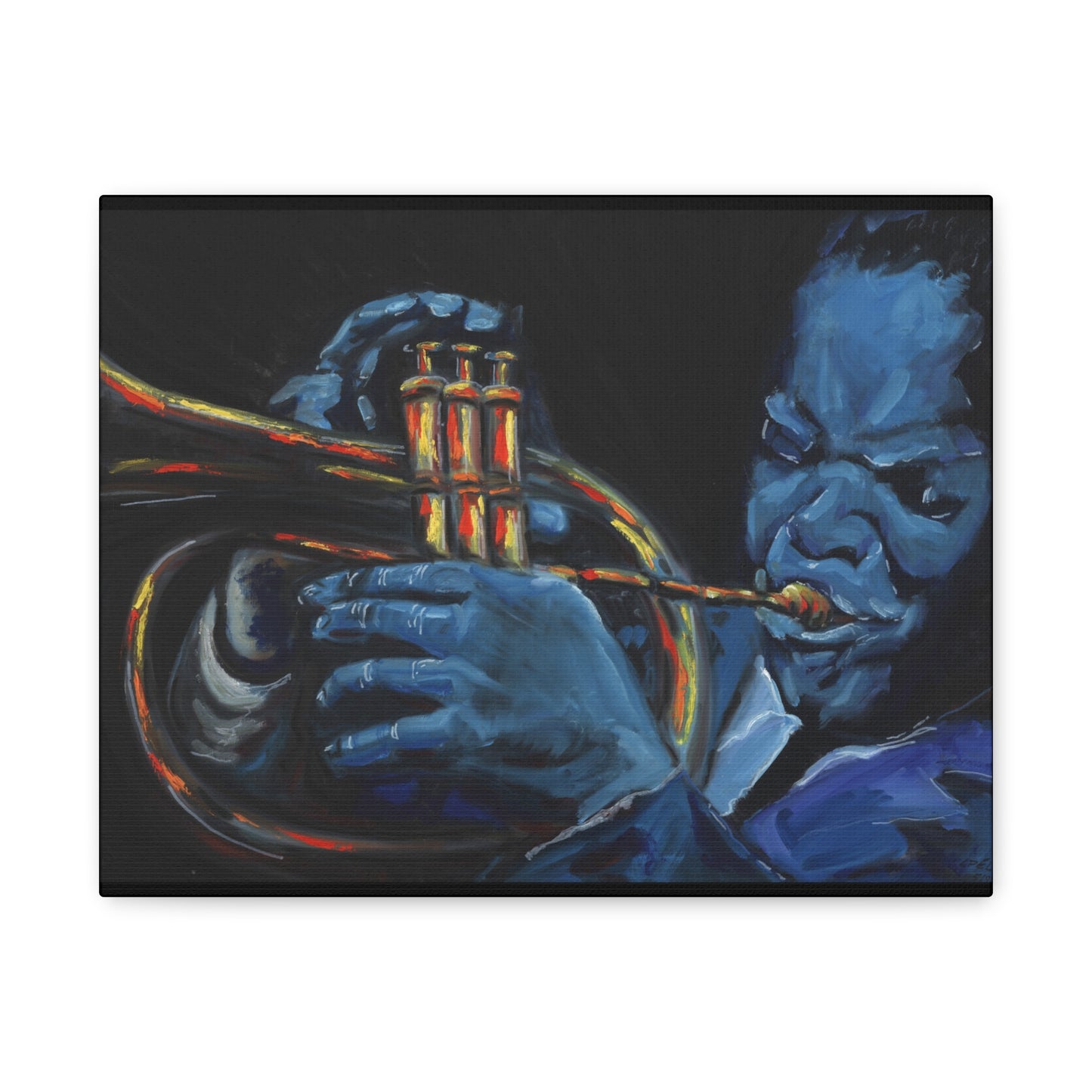 The Trumpet Player - Matte Canvas Print