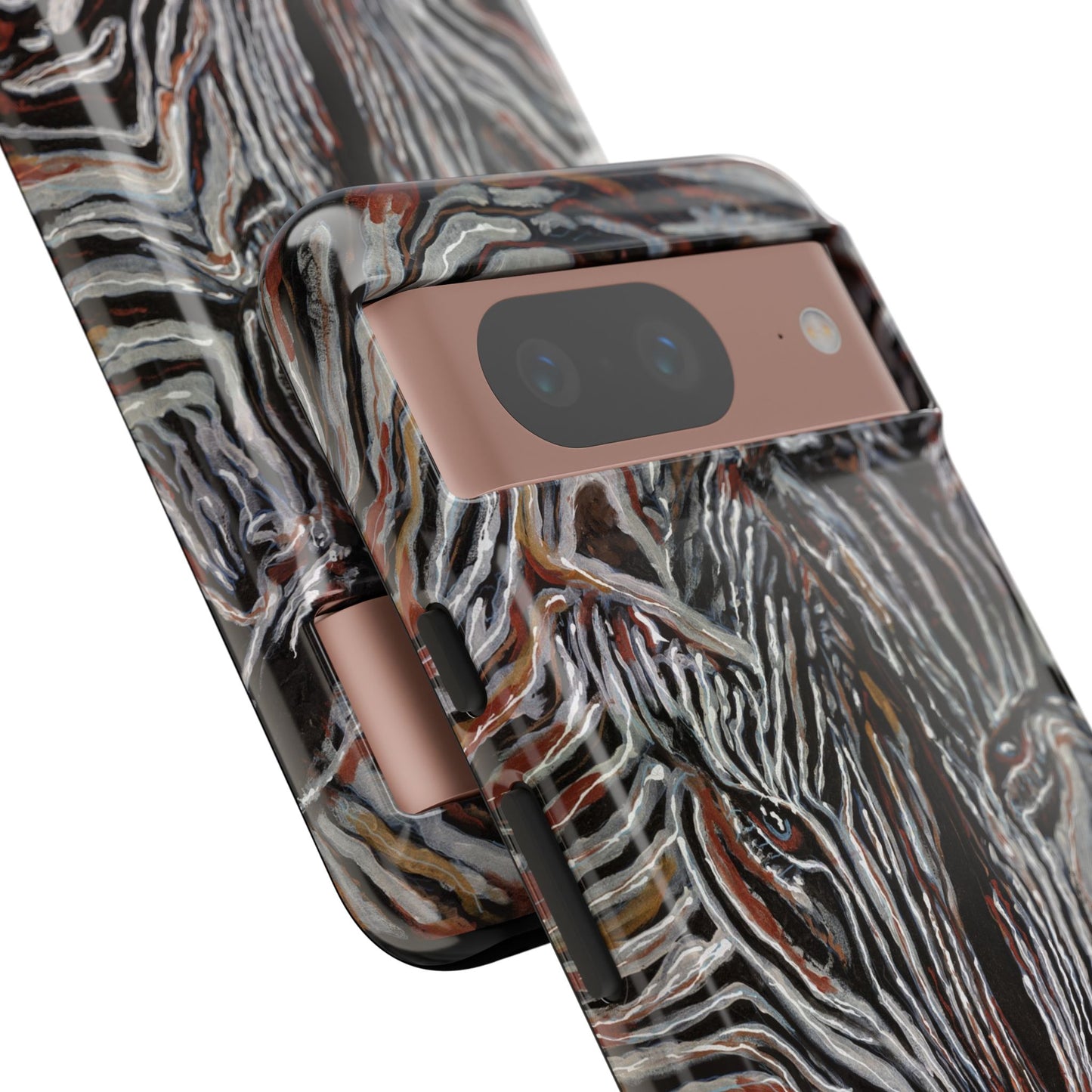 Artistic Zebra Phone Case Twin Zebra Image- Tough Protection for Wildlife Lovers