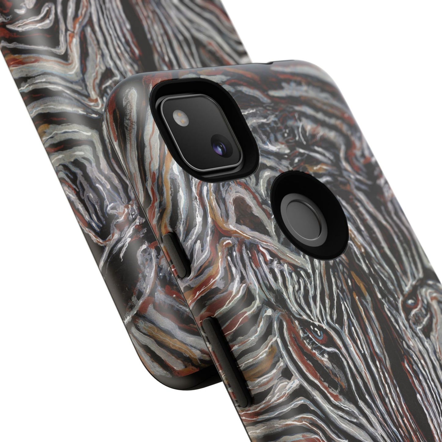 Artistic Zebra Phone Case Twin Zebra Image- Tough Protection for Wildlife Lovers