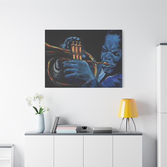 The Trumpet Player - Matte Canvas Print
