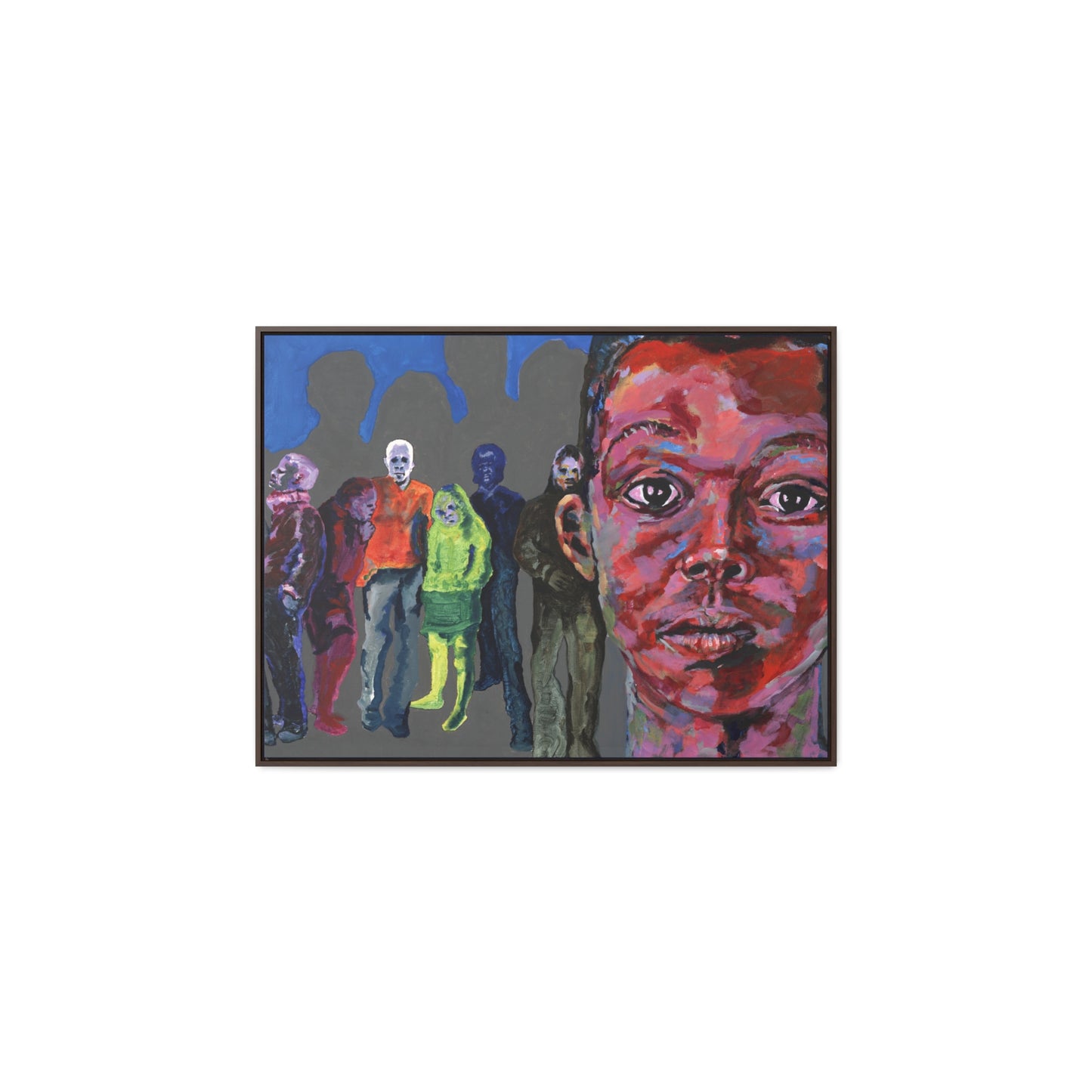 I See You But You Never See Me- Framed Canvas Print