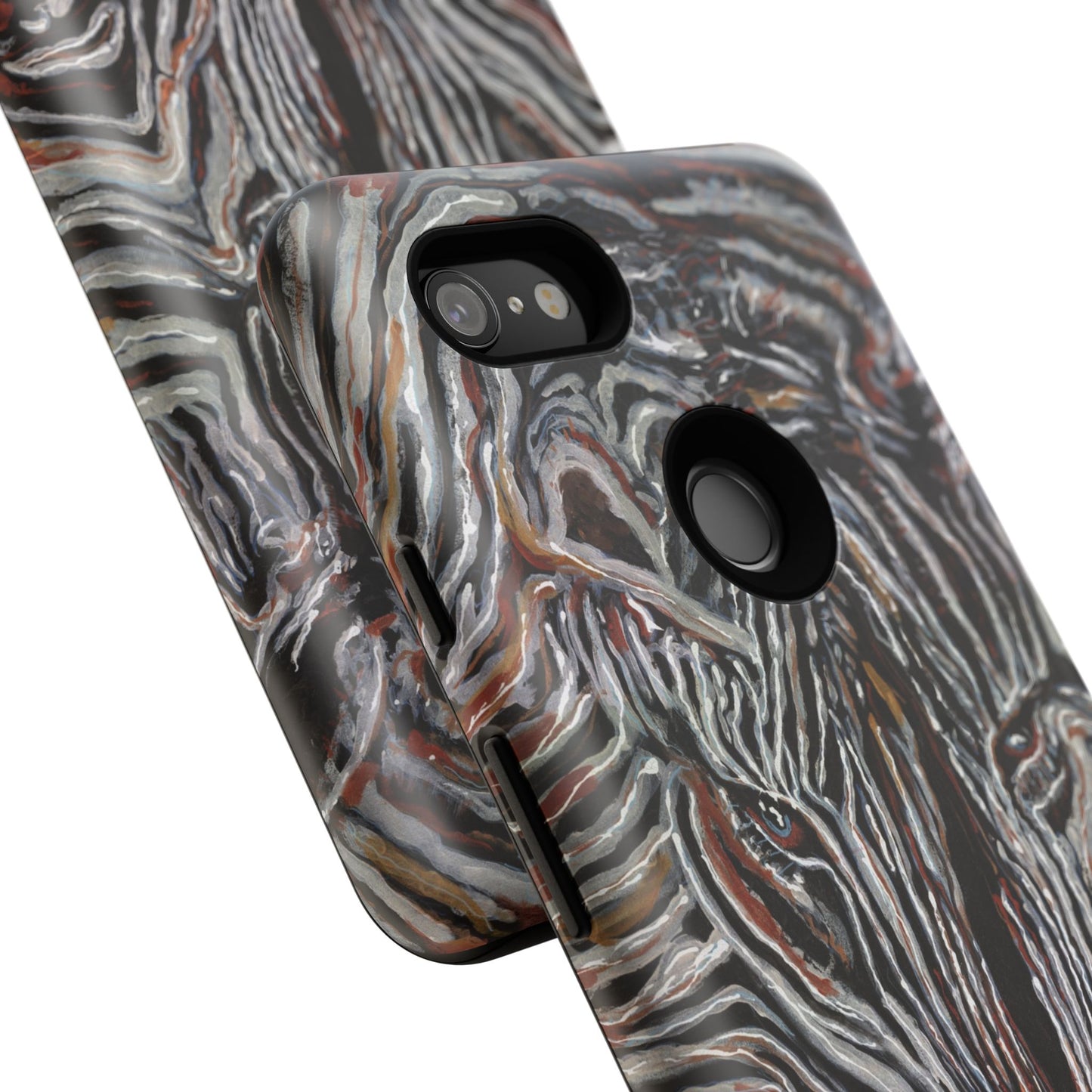 Artistic Zebra Phone Case Twin Zebra Image- Tough Protection for Wildlife Lovers