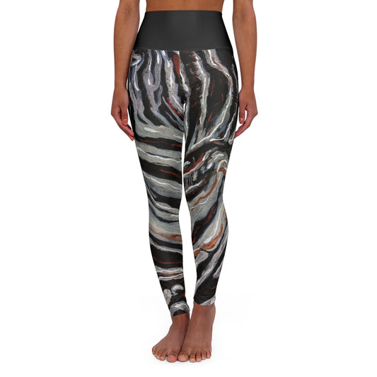 Twin Zebras Image - High Waisted Yoga Leggings
