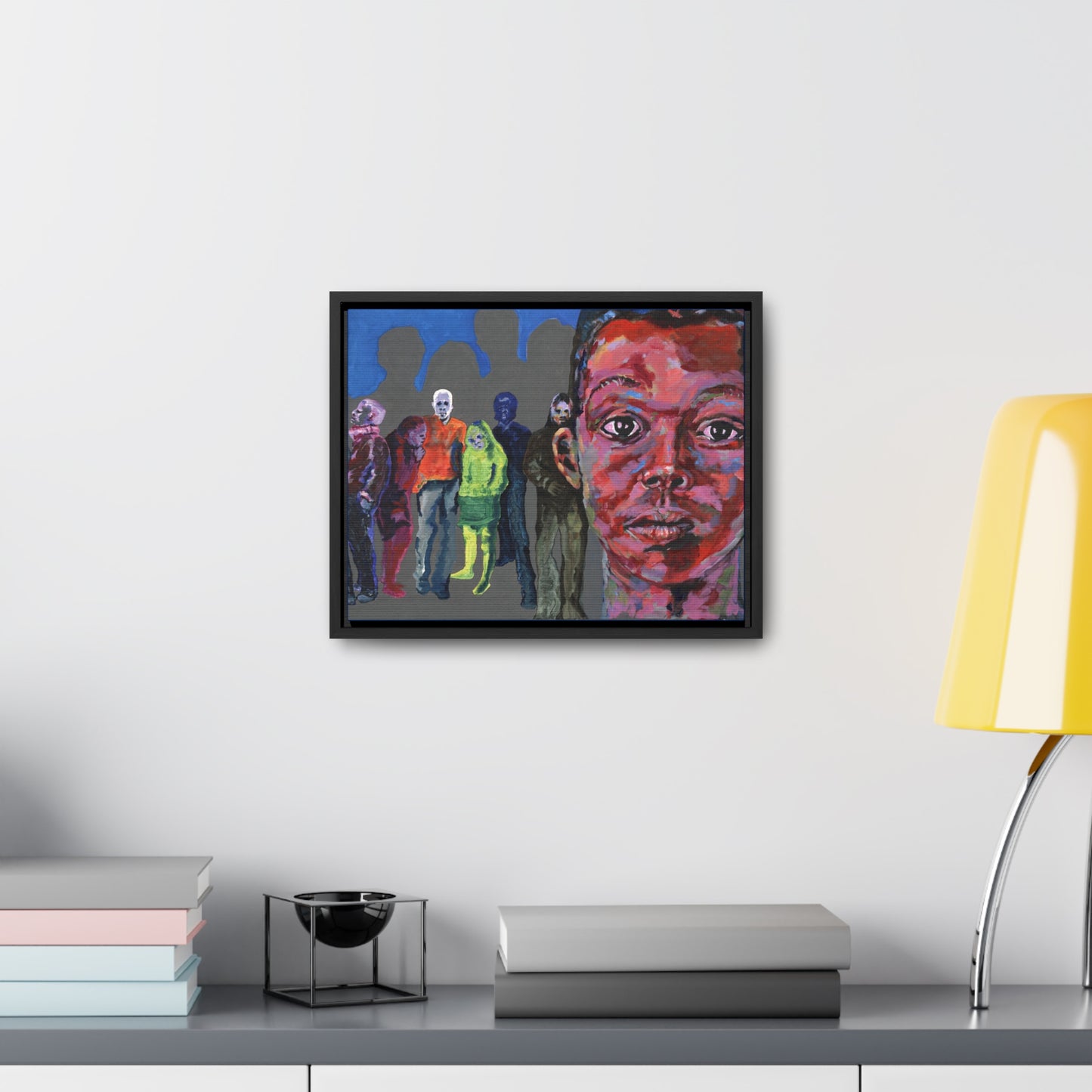 I See You But You Never See Me- Framed Canvas Print