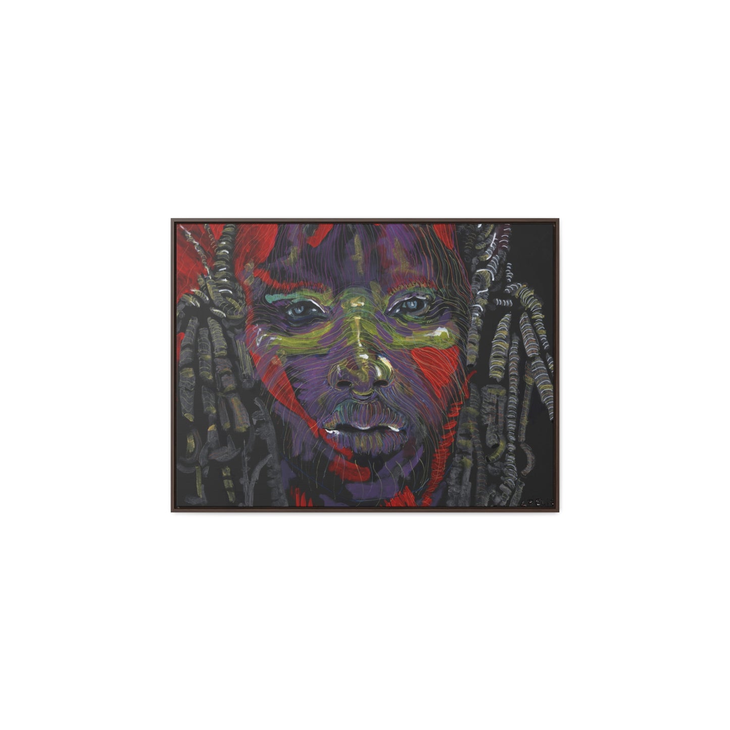 The Warrior - Framed Canvas Print