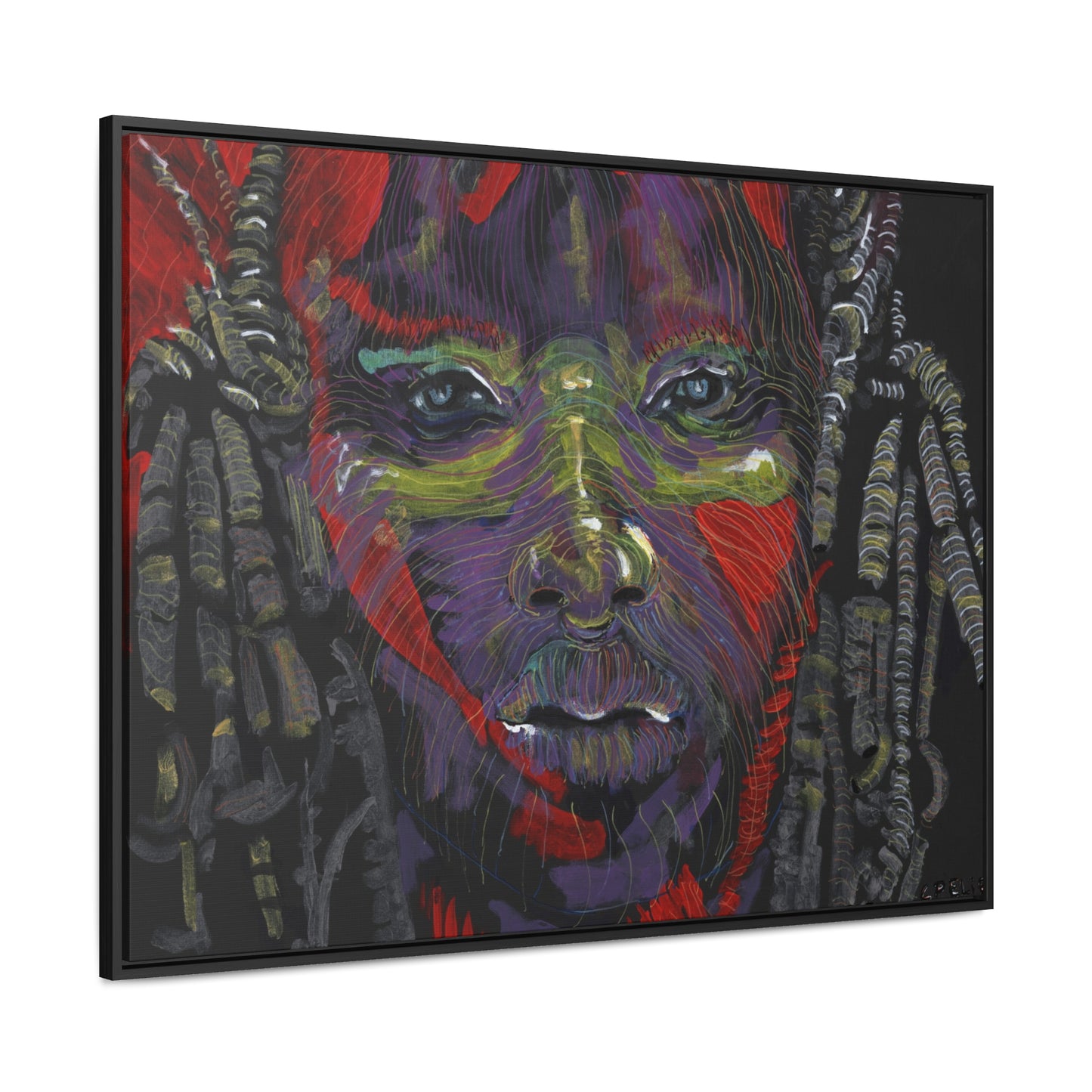 The Warrior - Framed Canvas Print