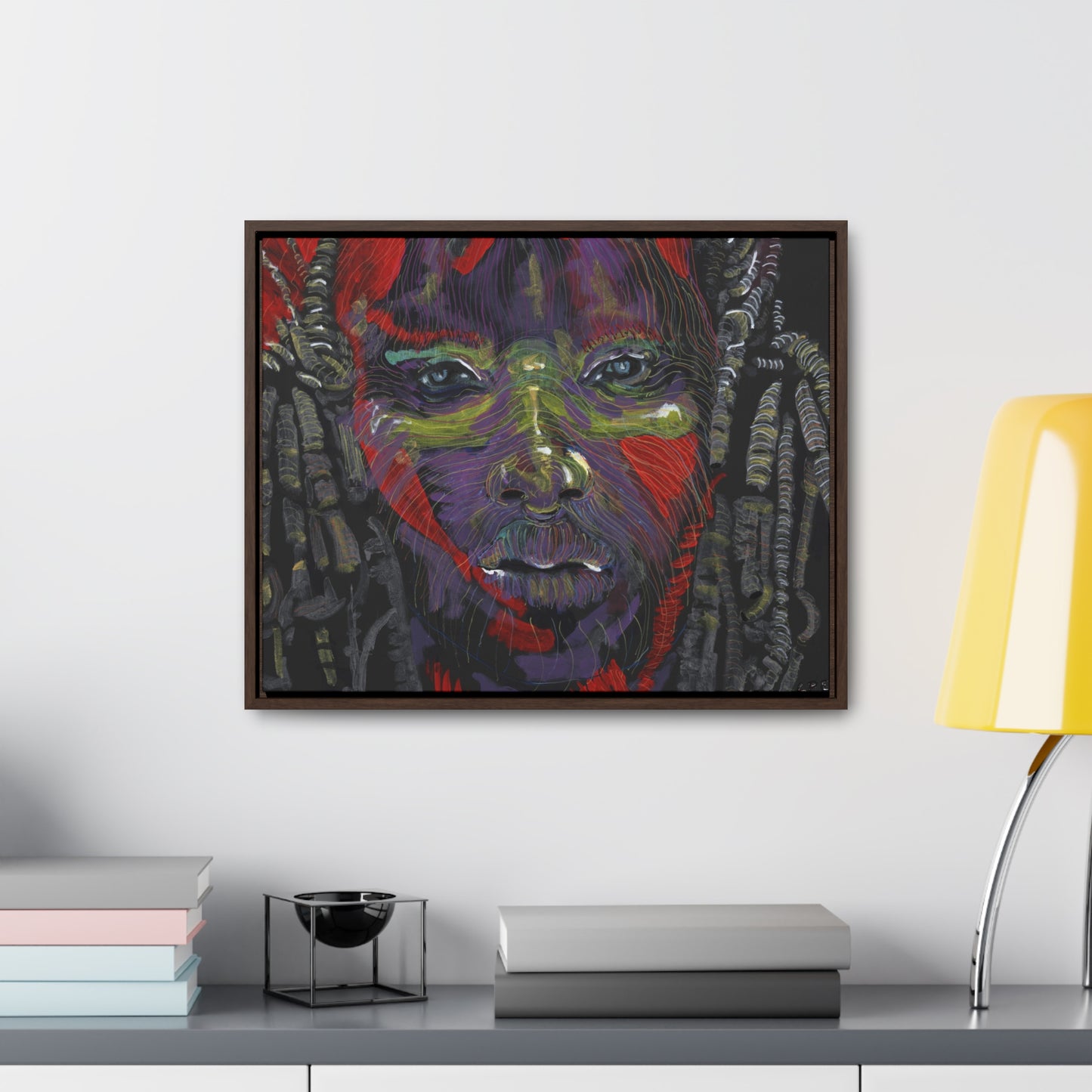 The Warrior - Framed Canvas Print