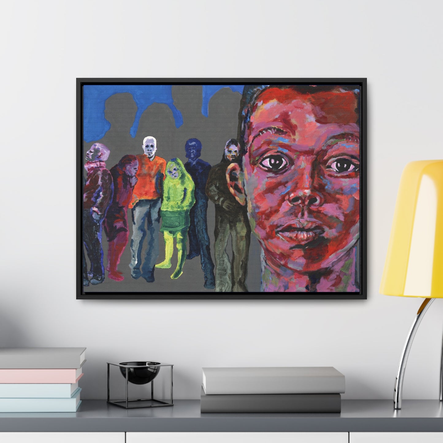 I See You But You Never See Me- Framed Canvas Print