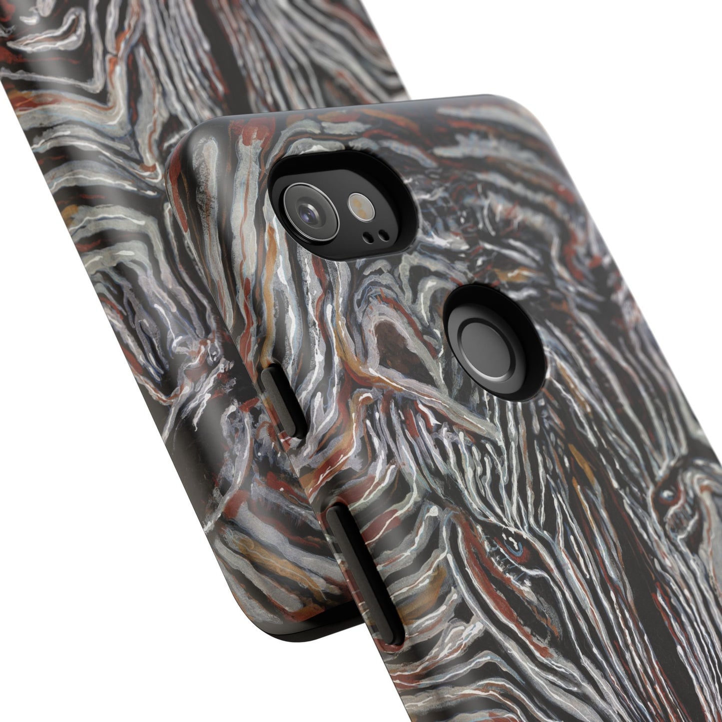 Artistic Zebra Phone Case Twin Zebra Image- Tough Protection for Wildlife Lovers