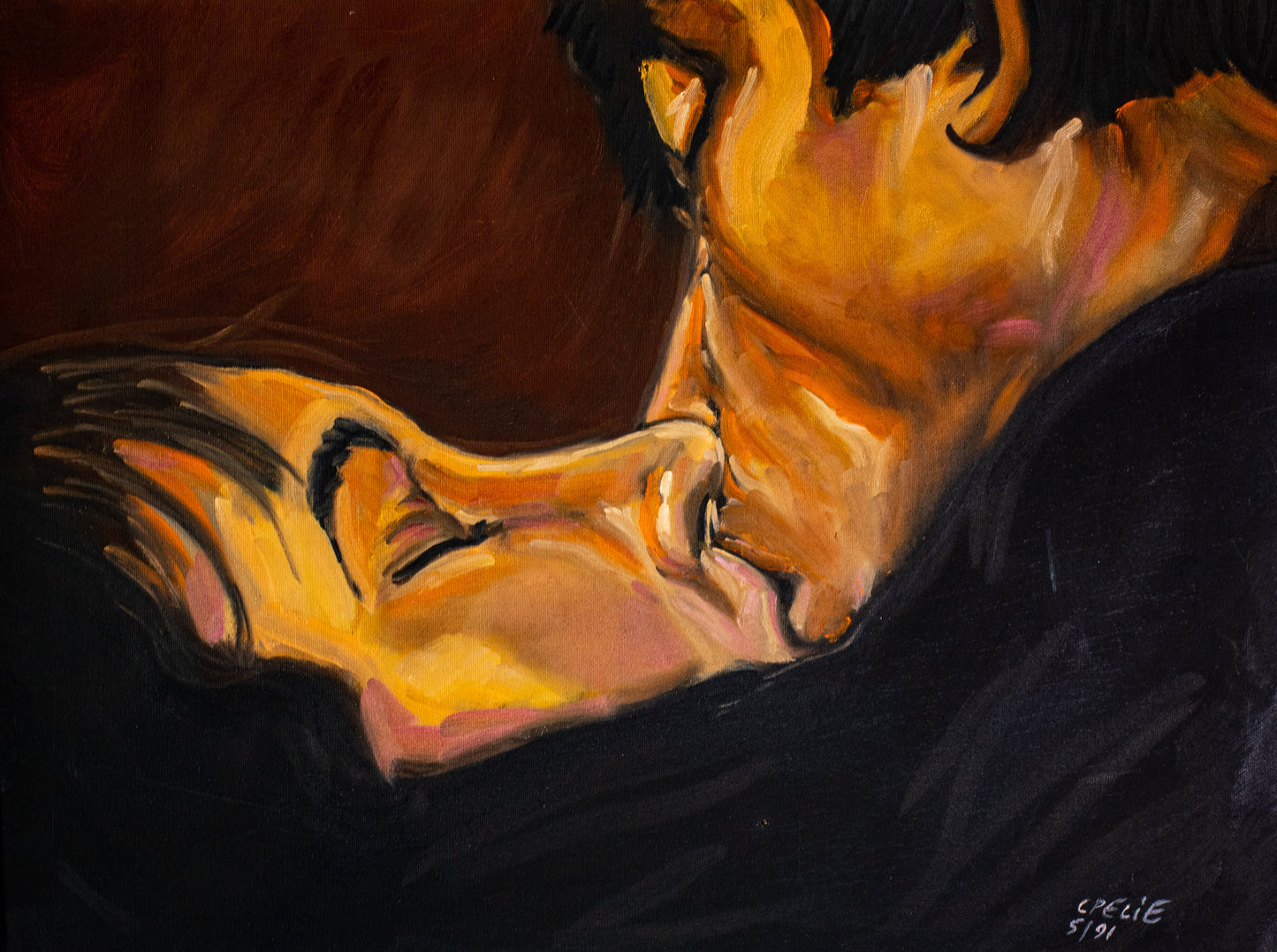 The Kiss (Chromluxe Metal Print)